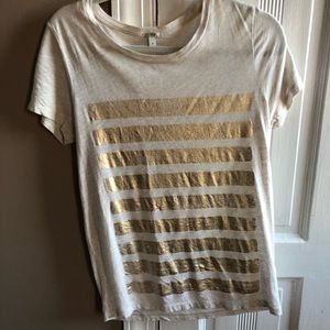 JCREW Gold Tee